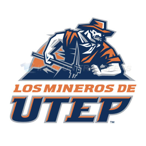 UTEP Miners Logo T-shirts Iron On Transfers N6767